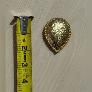 Vintage Monet Goldtone Stamped Brooch